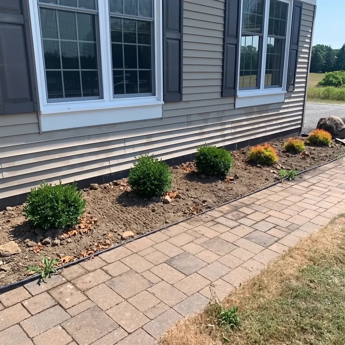 Mulching — before